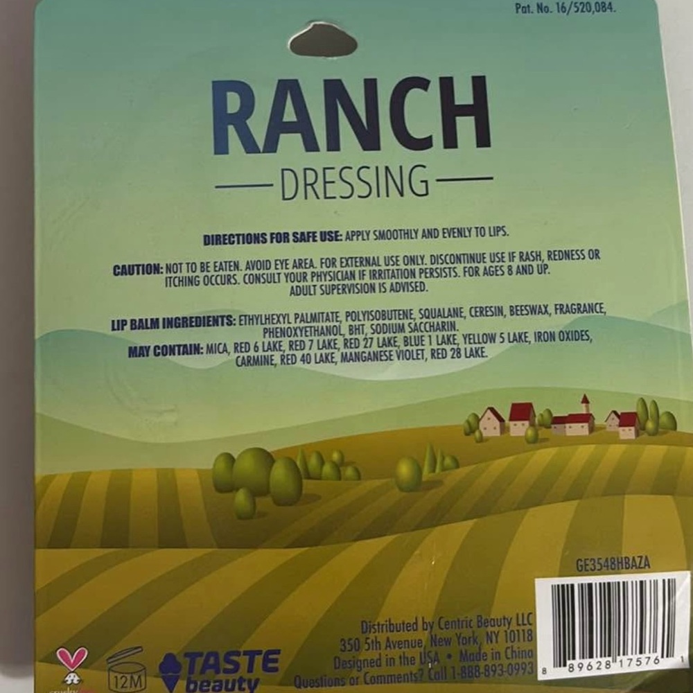 Ranch Dressing Lip Balm and Keychain Set - Picture 2 of 2